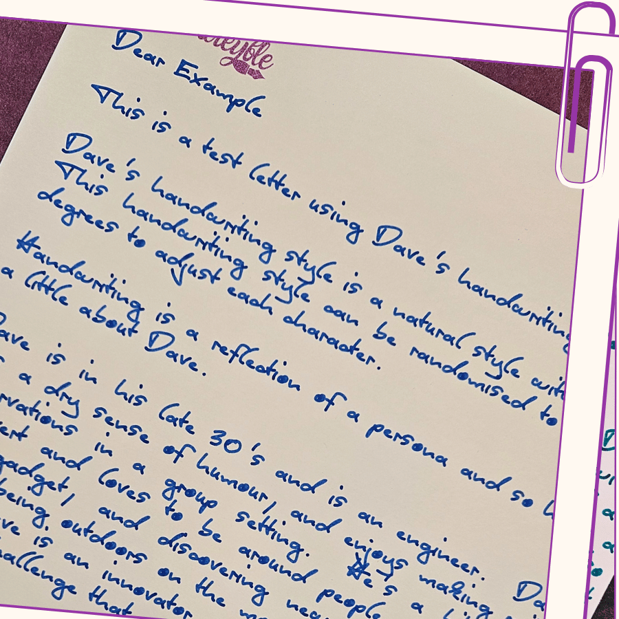 Handwrite Formal Handwriting Styles for Direct Mail | Noteyble